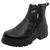 Bota Coturno Feminina Cano Curto Slip On Kolosh C3762 Preto