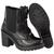 Bota Coturno Feminino Cano Baixo Verniz Preto Cr Shoes 1705 Preto verniz