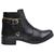 Bota Coturno Feminino Cano Curto Preto