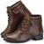 Bota Coturno Feminino Casual Botinha Inverno Barato Marrom