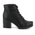 Bota Coturno Feminino Dakota Salto Bloco G9601 - Preto Preto