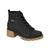 Bota Coturno Feminino Moda Viginea Original Moleca Salto Tratorado Preto