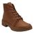 Bota Coturno Feminino Salto Tratorado Pequeno Dakota g9575 Marrom