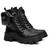 Bota Coturno Feminino Zíper Bolsinha Lateral Confortável Preto