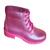 Bota Coturno Infantil Feminino Tratorada Galocha Silicone Pink