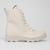 Bota Coturno Look Fashion Lisa Tratorada Feminina Off white