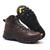 Bota Coturno Masculino Resistente Trabalho Macia Leve BT002 Marrom