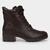 Bota Coturno Mooncity Tratorada Feminina Marrom