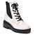 Bota Coturno Via Marte Lisa Feminina Off white