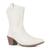 Bota Country Feminina Bordada Cano Medio Off, White