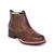 Bota Country Masculina Botina Bordada em Couro Blaqueado Marrom