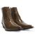 Bota Country Masculina Couro Bico Fino Croco Conforto Marrom