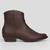 Bota Country Moleca Bico Fino Recortes Feminina Marrom