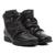 Bota Couro Slouch Bottero Zíper Feminina Preto