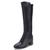 Bota Feminina Bottero Couro Com Lycra Cano Longo Ref 347808 Preto