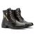 Bota Feminina Cano Baixo Coturno Montaria Dandara Com ziper BT201 Preto