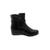 Bota Feminina Cano Baixo Salo Anabela Baixo Casual Original Ref: 71104 Preto