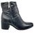 Bota Feminina Cano Curto Couro Burnish Bottero 346907-2 Preto