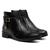 Bota Feminina Cano Curto Inverno Preta207