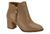 Bota feminina cano curto salto bloco modare - 7078101 Taupe