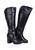 Bota Feminina Cano Longo Mooncity Salto Grosso 73133 Preto Preto