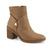 Bota Feminina Comfortflex Ankle Boot material sintético 99302 Caramelo