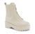 Bota Feminina Coturno Ramarim Salto Bloco Off white