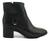 Bota Feminina Couro Bottero Cano Curto Salto Grosso 347807 Preto