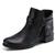 Bota Feminina Couro Cano Baixo 254 Preto