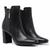 Bota Feminina Couro Salto Bico Fino Confortável Ankle Boot Preto 35 Preto