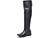 Bota Feminina Montaria Texana Over The Knee Cano Couro Legitimo Luxo Preto