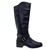 Bota feminina mooncity 72108 bota cano longo salto montaria Preto preto