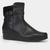 Bota Feminina Mooncity Coturno Cano Curto Salto Anabela Preto