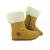 Bota Feminina Neve 100% Lã Pelo Dentro Esquimó Inverno Europa Confort MG201 2, Creme, Branco