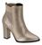 Bota Feminina Plataforma Salto Conforto Beira Rio 9043133 Ouro velho