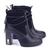 Bota Feminina Ramarim 23-60104 Ankle Boot Amarração Preto