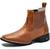 Bota Feminina RR Botas Texana Country em Couro Bico Quadrado Laranja