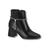 Bota Feminina Salto Bloco Com Strass Vizzano Preto, Cristal