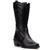 Bota Feminina Texana Infantil Western Cano Alto Bordada Moda Preto