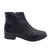 Bota Feminina VIA UNO Cano Curto Salto Grosso BLOCO 708010 Preto