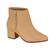 Bota Feminino Modare Ultraconforto Salto Bloco Ziper Lateral Tan