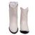 Bota Feminino Western Cano Médio Bico Fino Off white