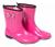 Bota Galocha Infantil Galochinha Borracha Impermeavel Rosa Rosa