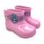 Bota Galocha Infantil Masculina Feminina Impermeável Lol rosa