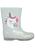 Bota Galocha Menina Infantil Luelua Unicornio 40130 Cristal Branco