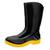 Bota Galocha PVC Cano Médio Preto c/Solado Amarelo Vulcaflex Preto