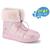 Bota Infantil Bibi Urban Boots Impermeável com Pelo Rosa