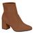 Bota Knit Cano Curto Beira Rio Feminina Caramelo