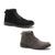 Bota Masculina Casual JCL STORE Coturno Cano Baixo Camurça Confortável Macio Country Chelsea Cinza, Preto