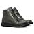 Bota Masculina Cavalera Harvey Casual Couro Cano Médio Cadarço Original 62110050 Preto all black